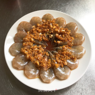 蒜泥蒸虾的做法步骤：6