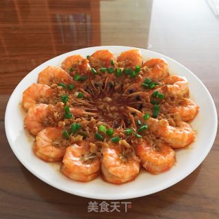 蒜泥蒸虾的做法步骤：10