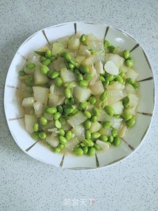 冬瓜炒毛豆的做法步骤：13