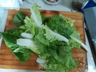 炝炒奶白菜的做法步骤：1
