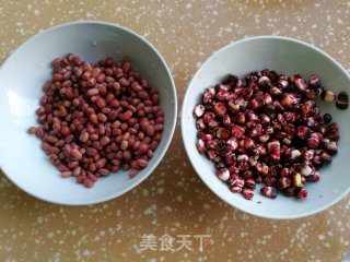 黑玉米红豆豆浆的做法步骤：1