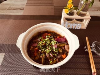 鱼香茄子煲的做法步骤：15