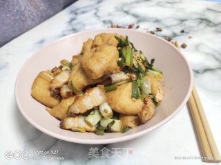 不老豆五花肉炒油豆腐的做法步骤：7