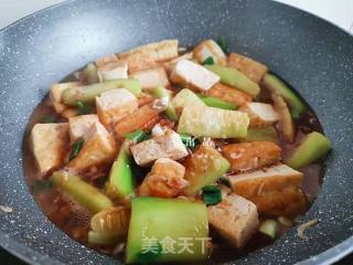 丝瓜烧豆腐的做法步骤：6