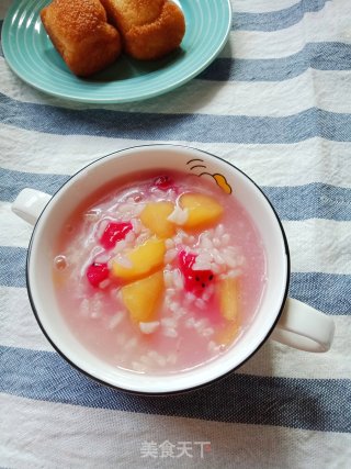 宝宝辅食水果粥的做法步骤：7