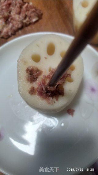 酿莲藕的做法步骤：2