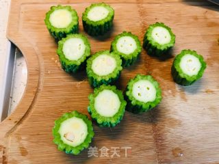 牛肉酿苦瓜的做法步骤：9