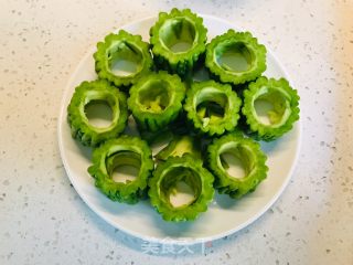 牛肉酿苦瓜的做法步骤：10