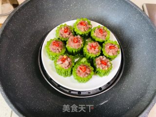 牛肉酿苦瓜的做法步骤：13