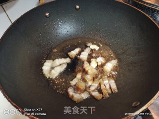 五花肉炒杏鲍菇的做法步骤：3