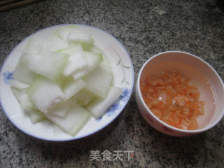 开洋冬瓜汤的做法步骤：1
