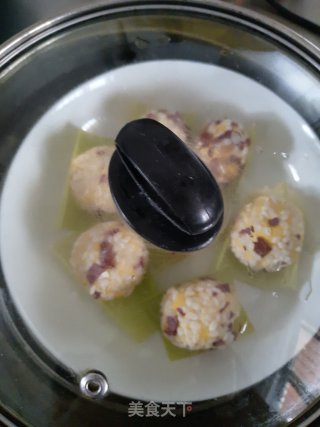南瓜珍珠丸子的做法步骤：7