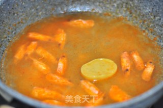 蒜香鲜虾白酱意大利面的做法步骤：6