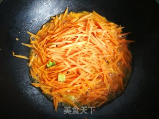 胡萝卜炒鸡蛋的做法步骤：8