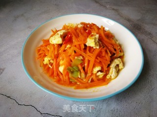 胡萝卜炒鸡蛋的做法步骤：12