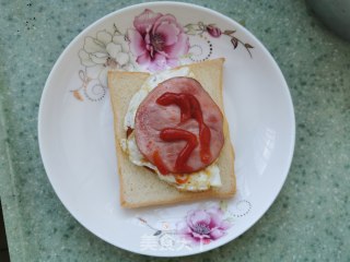 快手三明治的做法步骤：5