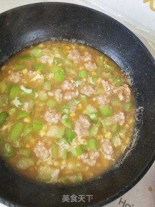 虾滑丝瓜汤的做法步骤：7