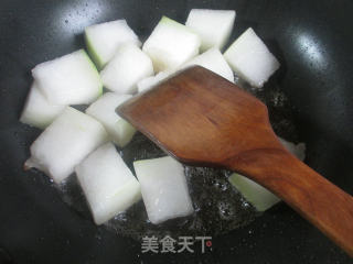 老豆腐烧冬瓜的做法步骤：4
