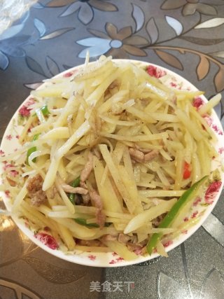 青椒土豆肉丝的做法步骤：5