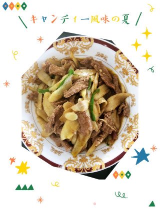子姜炒牛肉的做法步骤：4