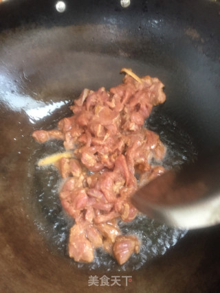 茭白炒牛肉的做法步骤：3