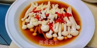 剁椒海鲜菇的做法步骤：8