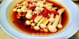 剁椒海鲜菇的做法步骤：9