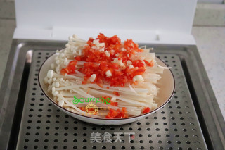 剁椒蒸金针菇的做法步骤：6