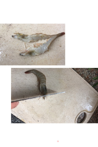 蒜蓉虾的做法步骤：1