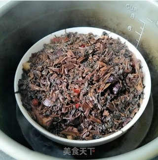 南瓜扣肉盅的做法步骤：8