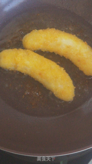 #快手餐#脆皮炸香蕉的做法步骤：6