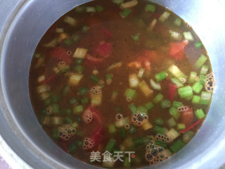 时蔬鲜鸡汤的做法步骤：7