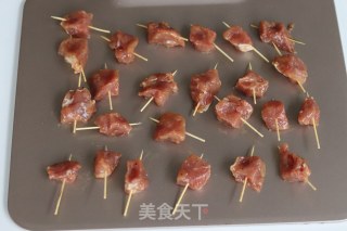 孜然牙签肉的做法步骤：5