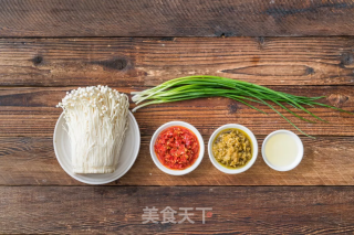 双剁椒金针菇的做法步骤：1