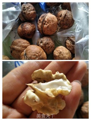 木耳核桃仁的做法步骤：1