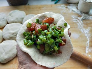 豇豆(菜豆)鲜肉包的做法步骤：13