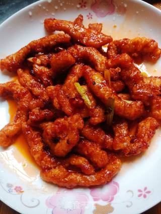 番茄汁版酸辣肉条的做法步骤：6