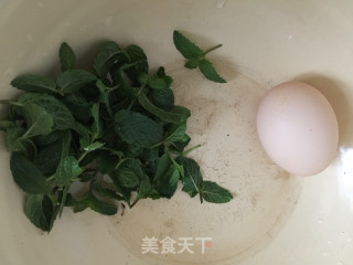 薄荷蛋汤的做法步骤：1