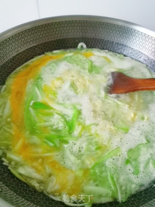 丝瓜鸡蛋汤的做法步骤：9