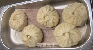 青菜素包子的做法步骤：8