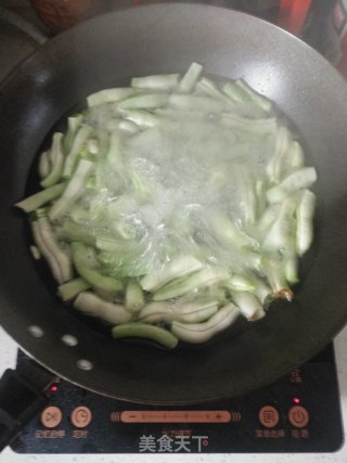 白四季豆烧肉的做法步骤：3