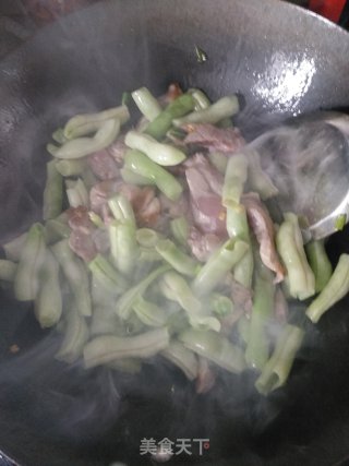 白四季豆烧肉的做法步骤：7