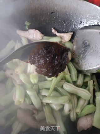 白四季豆烧肉的做法步骤：10
