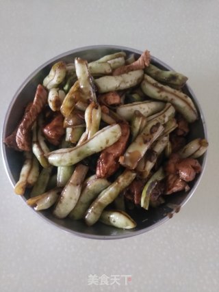 白四季豆烧肉的做法步骤：12