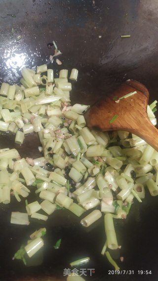 肉末豆豉炒空心菜的做法步骤：5