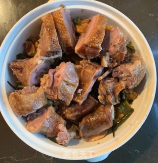 蒸咸鸭的做法步骤：3