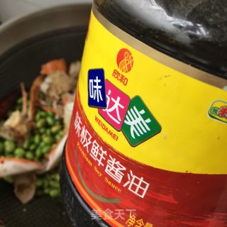 毛豆炒海蟹的做法步骤：17