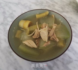 鸡胸扁尖冬瓜汤的做法步骤：10
