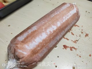 红曲蛋糕卷的做法步骤：11