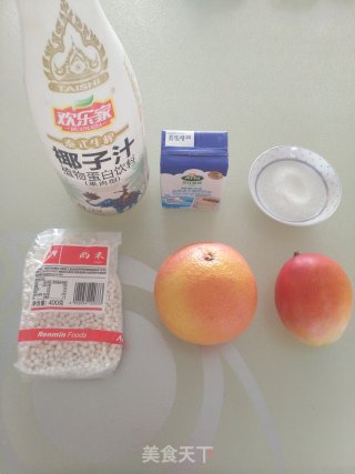 杨枝甘露的做法步骤：1